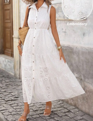 Rochie lunga SHEIN, alb