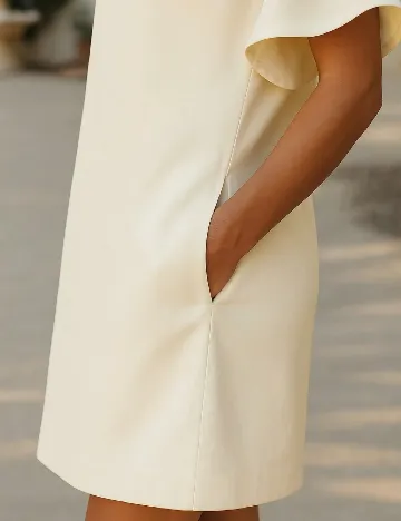 Rochie scurta SHEIN, galben deschis