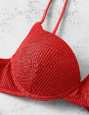 Costum de baie SHEIN, rosu