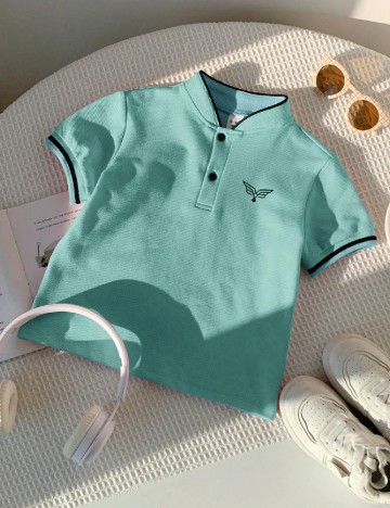 Tricou Shein Kids, turcoaz