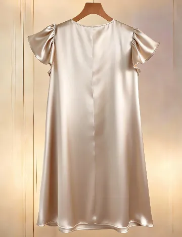 Rochie scurta SHEIN, crem