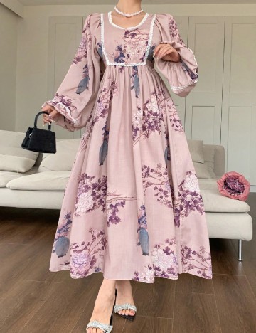Rochie lunga SHEIN, roz