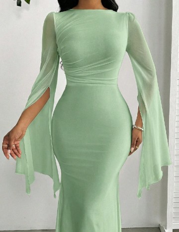 Rochie lunga SHEIN, verde