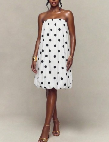 Rochie scurta SHEIN, alb/negru