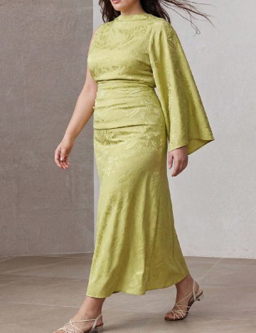 Rochie lunga Zeylah, verde