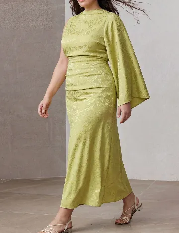 Rochie lunga Zeylah, verde
