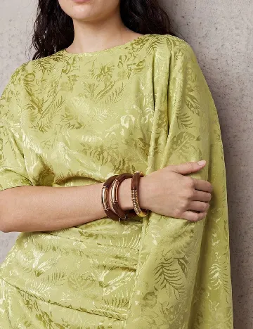 Rochie lunga Zeylah, verde