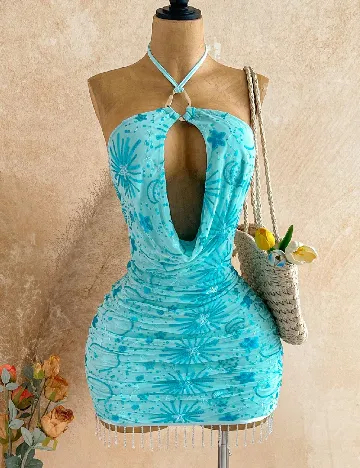 Rochie scurta SHEIN, albastru
