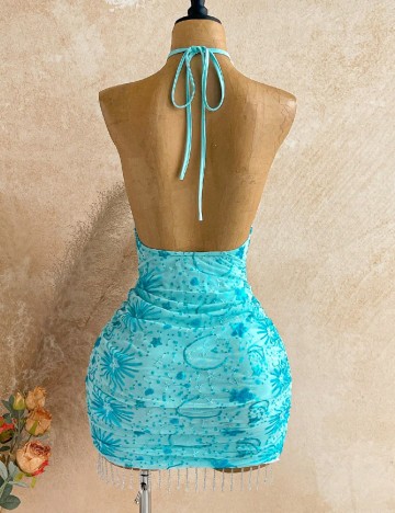 Rochie scurta SHEIN, albastru