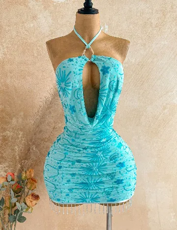 Rochie scurta SHEIN, albastru