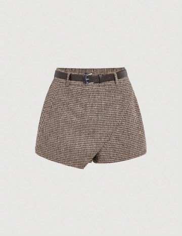 Fusta pantalon SHEIN, maro