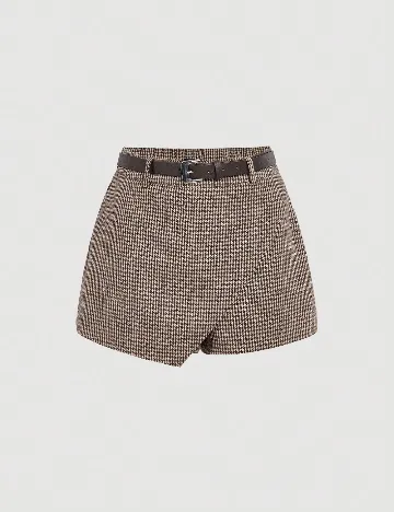 Fusta pantalon SHEIN, maro