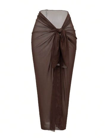 Costum de baie SHEIN, maro