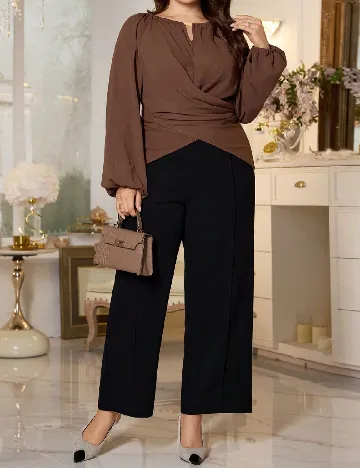 Bluza SHEIN CURVE, maro