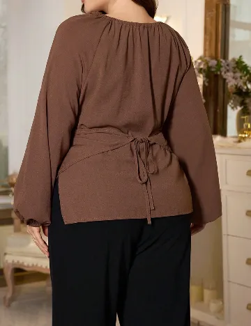 Bluza SHEIN CURVE, maro