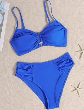Costum de baie Shein Kids, albastru