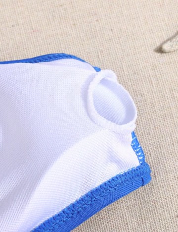Costum de baie Shein Kids, albastru