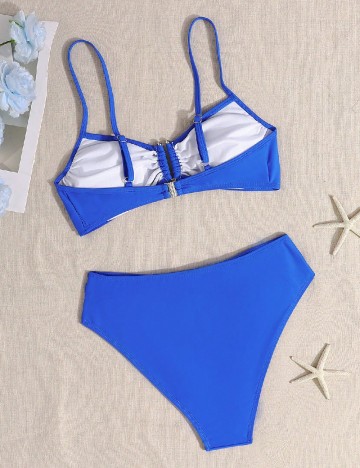 Costum de baie Shein Kids, albastru