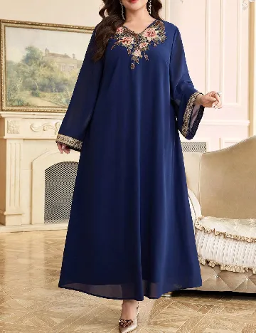 Rochie lunga SHEIN CURVE, albastru