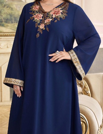 Rochie lunga SHEIN CURVE, albastru