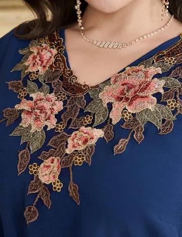 Rochie lunga SHEIN CURVE, albastru
