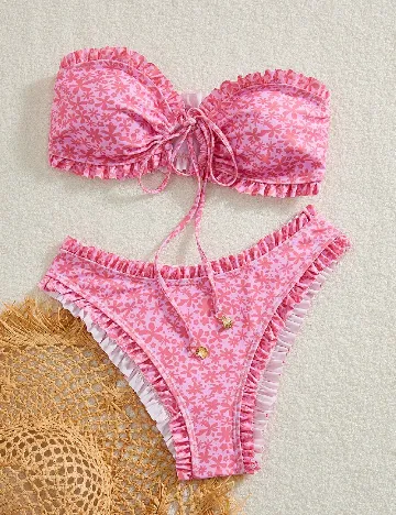 Costum de baie SHEIN, roz