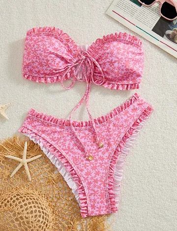 Costum de baie SHEIN, roz