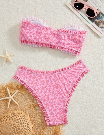 Costum de baie SHEIN, roz