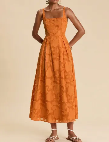 Rochie medie SHEIN, portocaliu