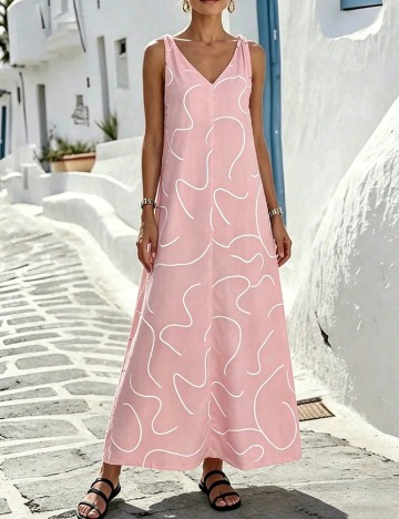 Rochie lunga SHEIN, roz