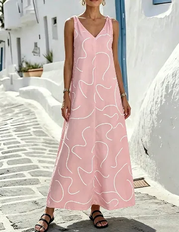 Rochie lunga SHEIN, roz