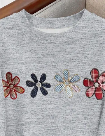 Tricou Shein Kids, gri