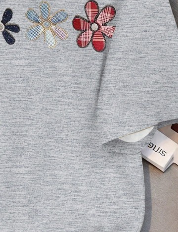 Tricou Shein Kids, gri
