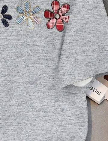Tricou Shein Kids, gri