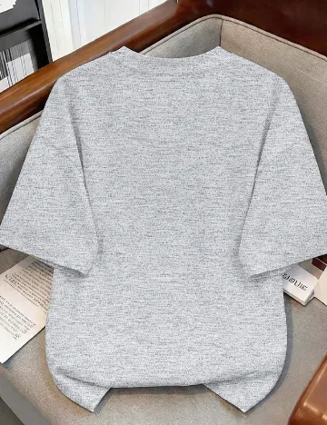 Tricou Shein Kids, gri
