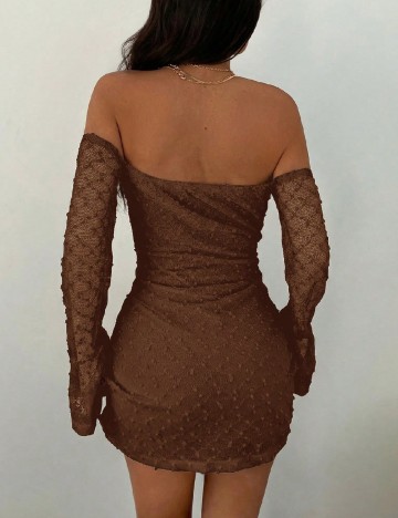 Rochie scurta SHEIN, maro