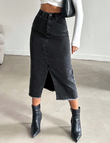 Fusta SHEIN, negru