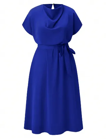 Rochie medie SHEIN CURVE, albastru
