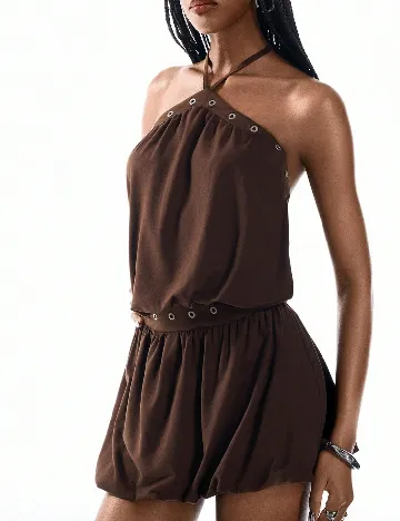 Rochie scurta SHEIN, maro