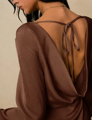 Rochie scurta SHEIN, maro