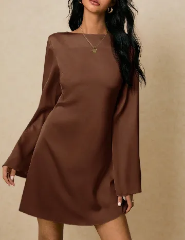 Rochie scurta SHEIN, maro