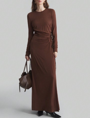 Rochie lunga SHEIN, maro