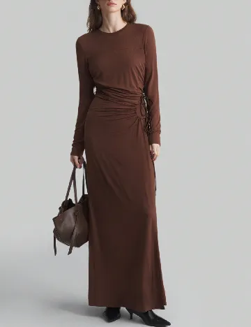 Rochie lunga SHEIN, maro