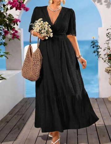 Rochie lunga SHEIN CURVE, negru