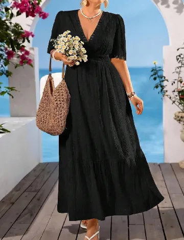 Rochie lunga SHEIN CURVE, negru