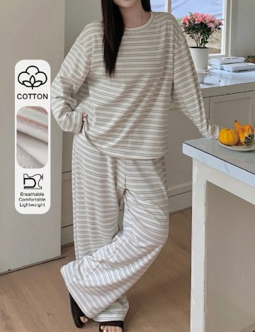 Pijama Dazy Plus Size, crem
