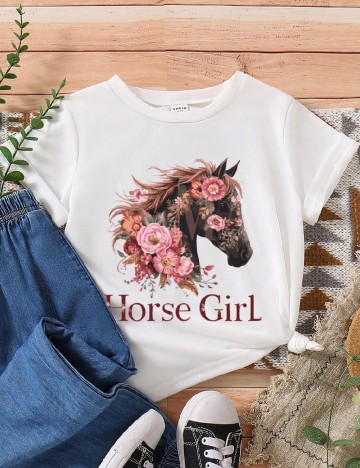Tricou Shein Kids, alb