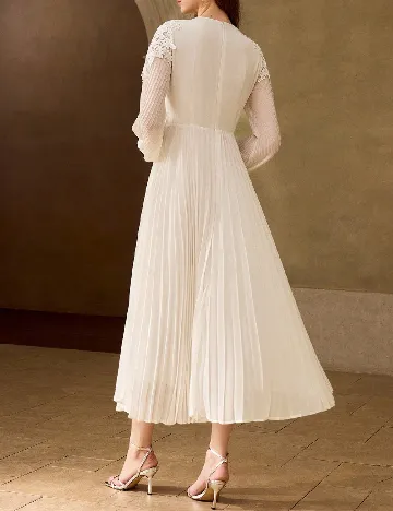 Rochie lunga MOTF, alb