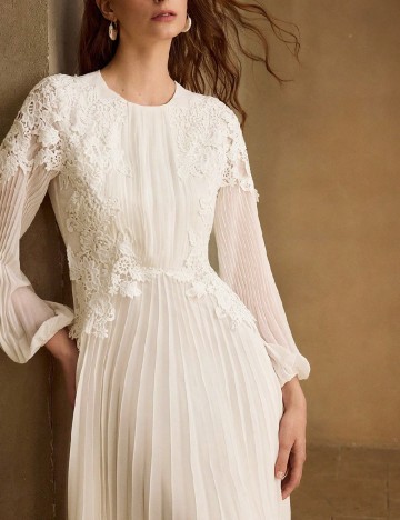 Rochie lunga MOTF, alb