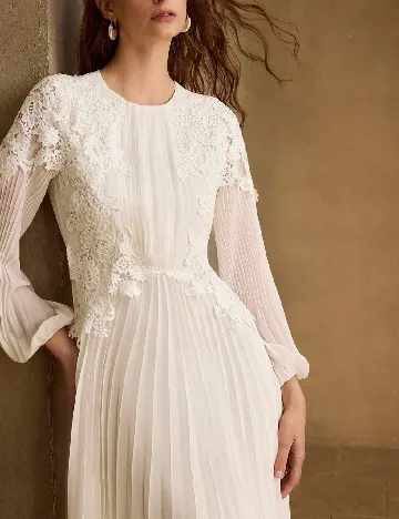 Rochie lunga MOTF, alb